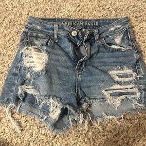 american eagle size 0 jean shorts